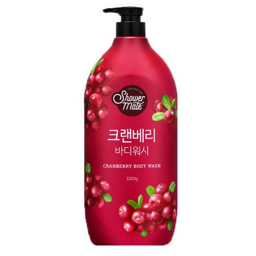 샤워메이트 내추럴 바디워시 크랜베리(구) 1200g (4개)_이미지