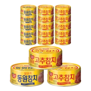 라이트 스탠다드 참치 85g 6개 + 고추 참치 85g 12개