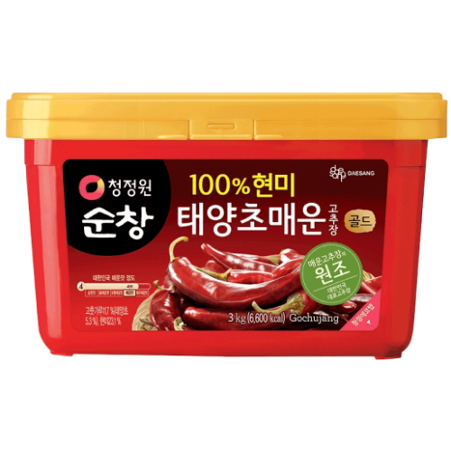  청정원 순창 100% 현미 태양초 매운 고추장 3kg [1개]