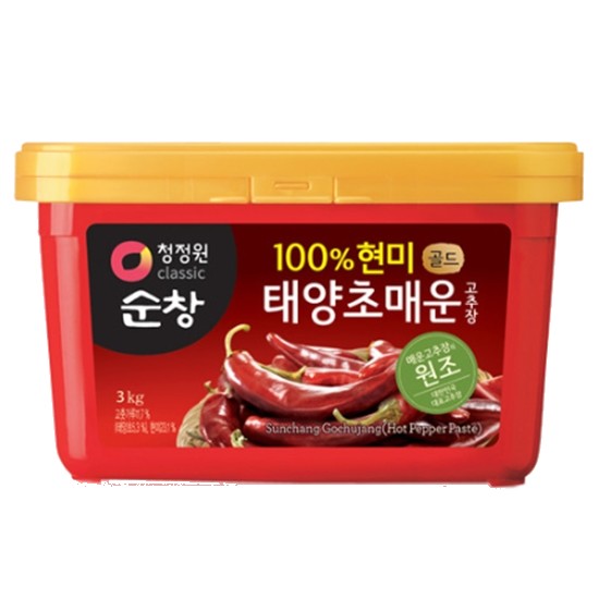 100% 현미 태양초 매운 고추장 3kg