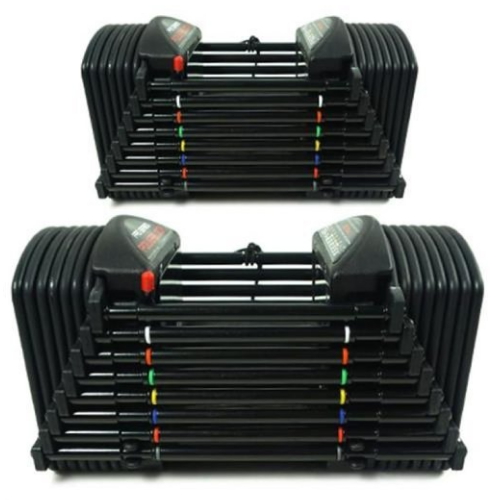 플러그피트니스 파워블럭 무게조절 덤벨 세트 EXP PRO + 추가킷 (41kg, 2개)_이미지