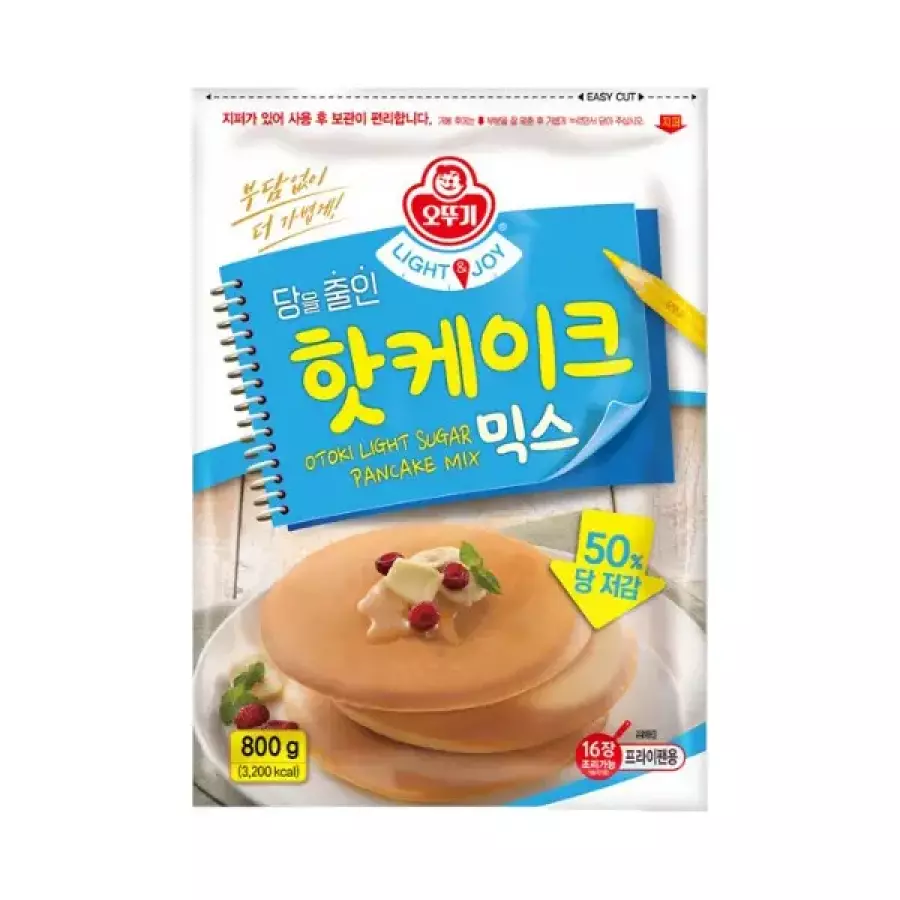오뚜기 LIGHT&JOY 당을줄인 핫케이크믹스 800g (1개)