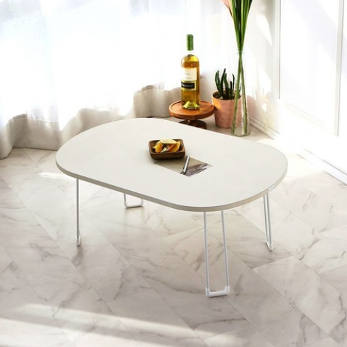 레몬트리 트리팜 LPM 오브제 타원형 접이식 테이블 (72x48cm)_이미지