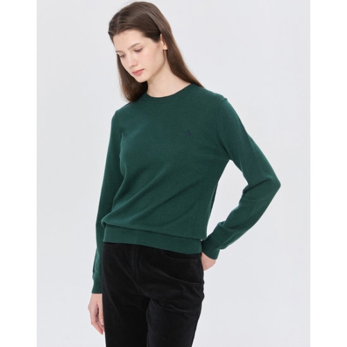 헤지스레이디스 여성 울 그린 라운드넥 스웨터 WSSW4DU01E2이미지입니다. 누르면 해당 게시물로 새창이동합니다.