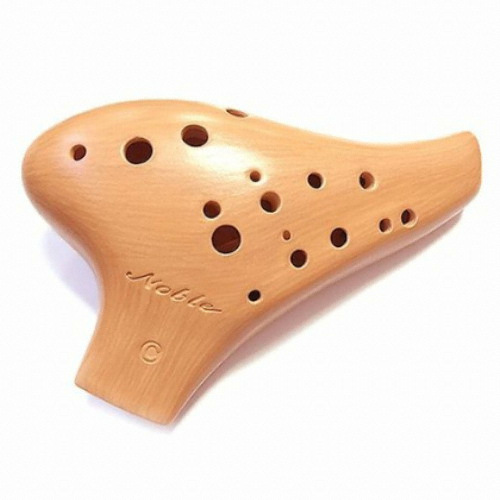 노블 도자기 더블 알토 C 오카리나 황토