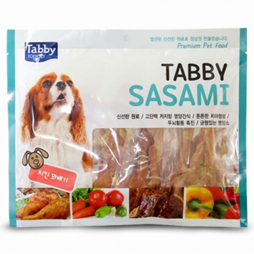 테비토퍼 테비 사사미 치킨꽈배기 300g (10개)_이미지
