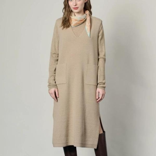 올앤선드리 세이브존07 모던 브이넥 원피스 A5S1K601 S44005640_이미지