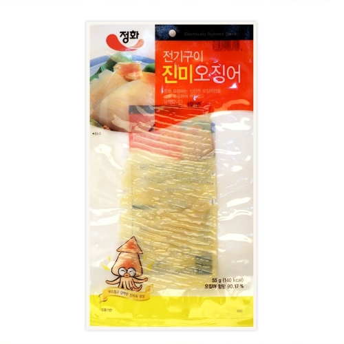 정화식품 전기구이 진미 오징어 55g[4개]