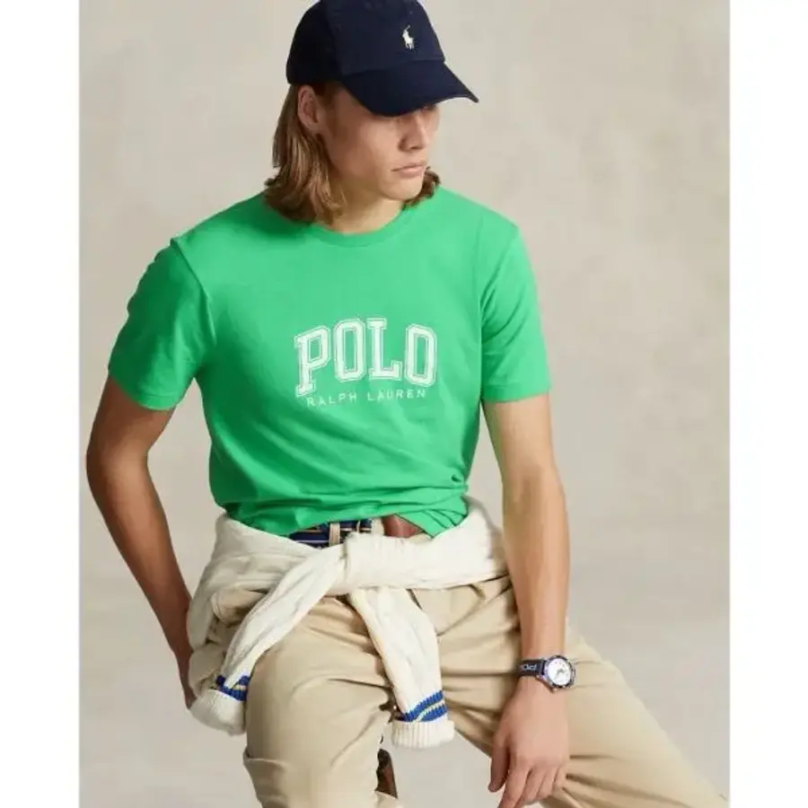 폴로 남성 클래식핏 저지 로고 티셔츠 그린 컬러 사이즈 2XL TTG 5534430_이미지