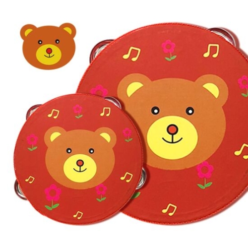 쿠멜 오즈 원목 미니탬버린 유치원 어린이집 교육용 교구교재용