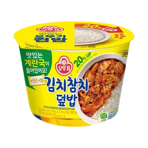 오뚜기 컵밥 김치참치덮밥 315g(+계란국) (2개)