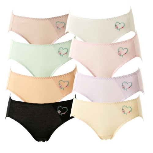 비너스 하트꽃 여성 면팬티_vpt6957 (8매)_이미지