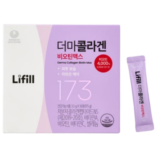 농심 라이필 라이필 더마콜라겐 비오틴맥스 3.5g 50포 (1개)
