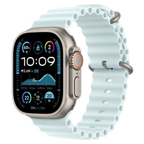 APPLE 워치 울트라2 49mm Cellular 내추럴 티타늄 (오션밴드)_이미지