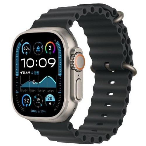 APPLE 워치 울트라2 49mm Cellular 내추럴 티타늄 (오션밴드)_이미지