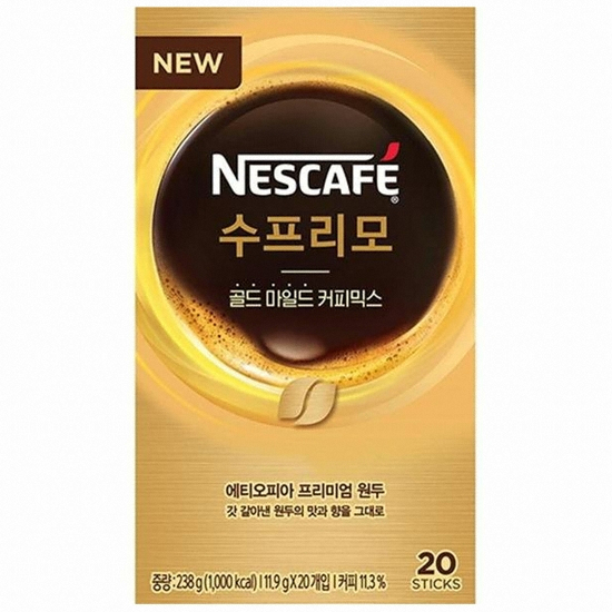 네슬레 네스카페 수프리모 골드 마일드 커피믹스 20T (1개)_이미지