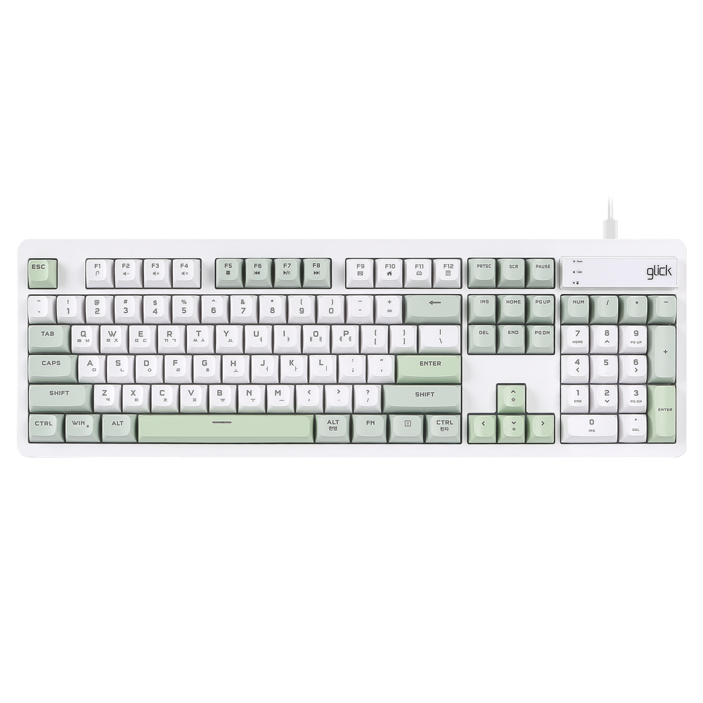 지클릭커 OFFICEPRO OPK50 사일런스 M RGB 무소음 방수 104 (Greenwich)_이미지