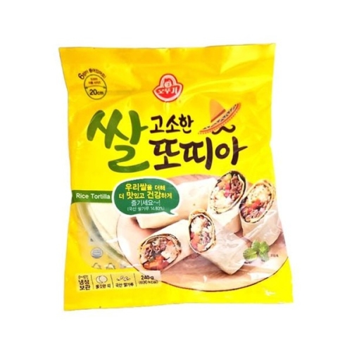 오뚜기 고소한 쌀 또띠아 240g (5개)_이미지