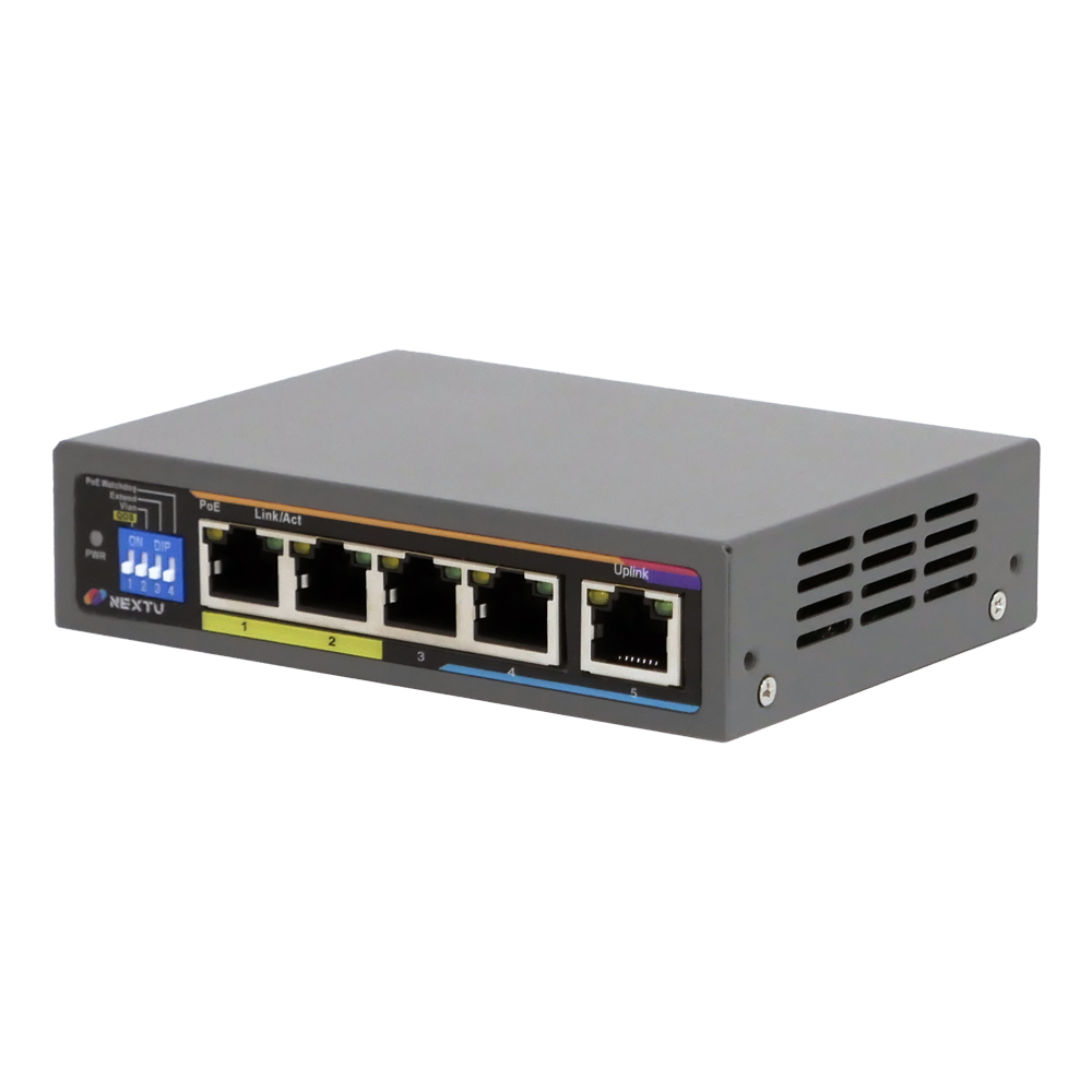 이지넷유비쿼터스 넥스트 NEXT-POE605F PoE+ AI지능형 스위치허브_이미지