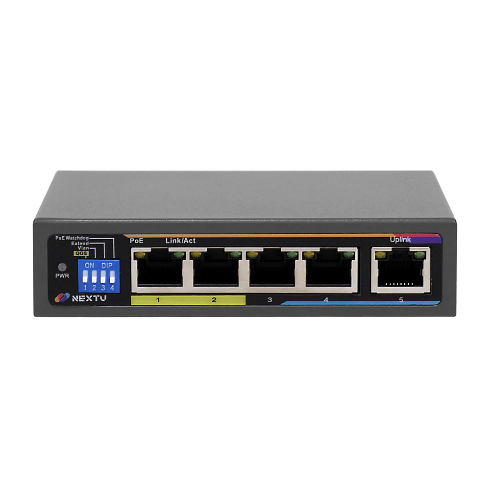 이지넷유비쿼터스 넥스트 NEXT-POE605F PoE+ AI지능형 스위치허브_이미지