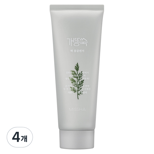 미샤 타임 레볼루션 개똥쑥 팩 폼 클렌저 150ml (4개)_이미지