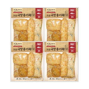늘푸른바다 고래사어묵 모듬 국탕용 어묵 420g [4개]