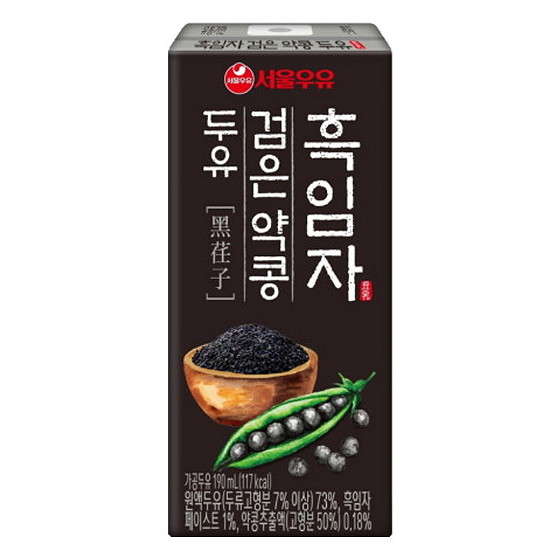 서울우유 흑임자 검은약콩 두유 190ml (40개)