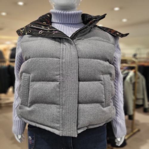 비꼴리끄 울 리버시블 후디 조끼 B234WV2040850_s_이미지