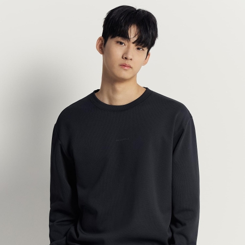 빈폴 MEN KNAP 폴리 기모 라운드 스웨트 셔츠 블랙 BC5X41N115 139246_이미지