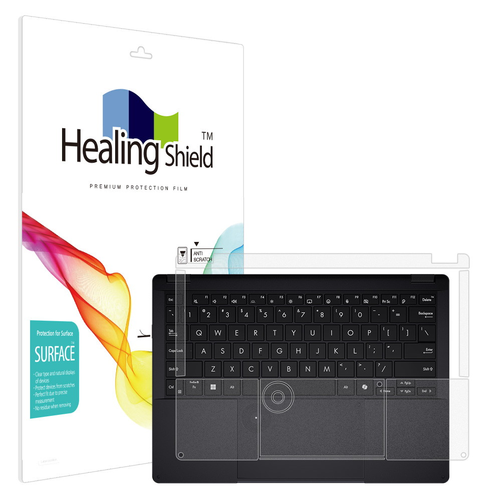 폰트리 힐링쉴드 ASUS ProArt PX13 HN7306 무광 외부보호필름 팜레스트/터치패드 2매_이미지