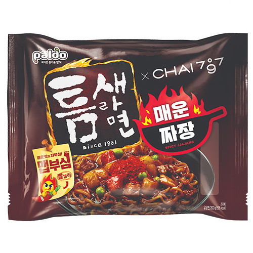 팔도 틈새라면 매운짜장 200g (4개)_이미지