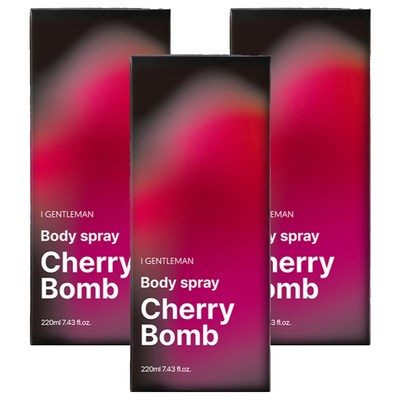 아이젠틀맨 바디스프레이 체리밤 220ml (3개)_이미지