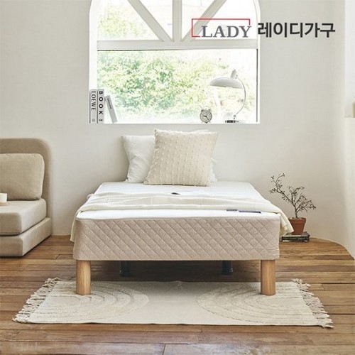 레이디가구 오트 일체형 침대 SS (본넬스프링)_이미지