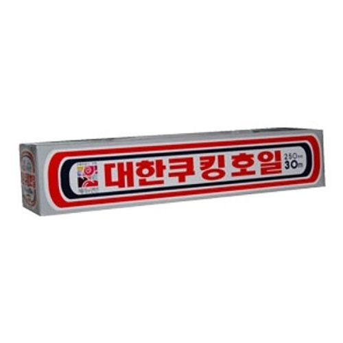 대한 쿠킹호일 25cm x 30m, 18㎛이미지입니다. 누르면 해당 게시물로 새창이동합니다.