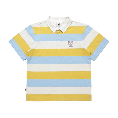 코닥 골드모먼트 스트라이프 럭비 카라 반팔 티셔츠 YELLOW K6223LTS11 YLW
