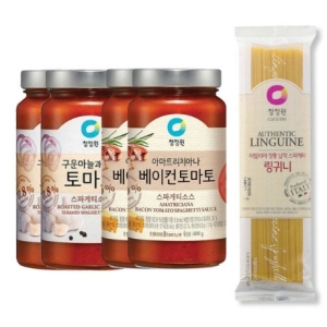 청정원 스파게소스 토마토 600g 2개 + 베이컨 토마토 600g 2개 +증정