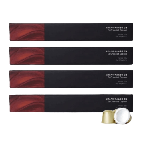 모모스커피 에스쇼콜라 (네스프레소 호환) 캡슐커피 10캡슐 (4팩)