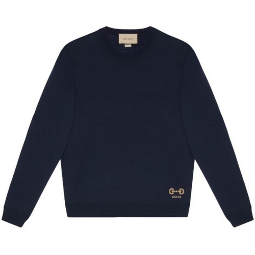 구찌 인타르시아 니트 스웨터 730974 XKCOR (4011, 블루)