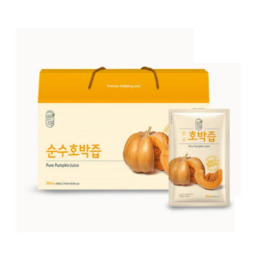 속리바이오텍 그린애 순수 호박즙 90ml 30포 (2개)_이미지