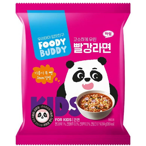 하림 푸디버디 빨강라면 84g (1개)