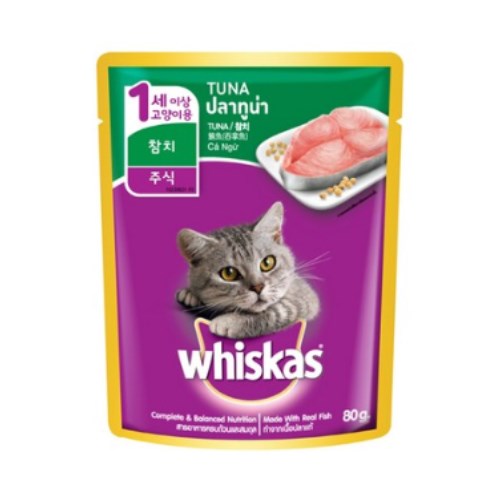 위스카스 참치 파우치 80g (48개)_이미지