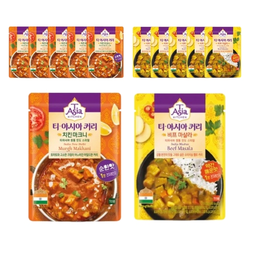 샘표식품 티아시아키친 비프 마살라 커리6개 + 치킨 마크니 커리6개