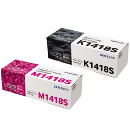 삼성전자 정품 CLT-K1418S, CLT-M1418S 2색 세트