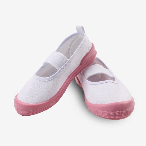 아동/유아/학생/학교/초등/흰색/더해피 핑크코 실내화