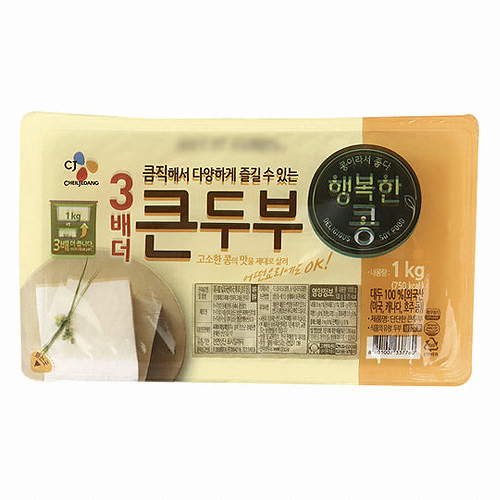 CJ제일제당 행복한콩 큰두부 1kg (5개)