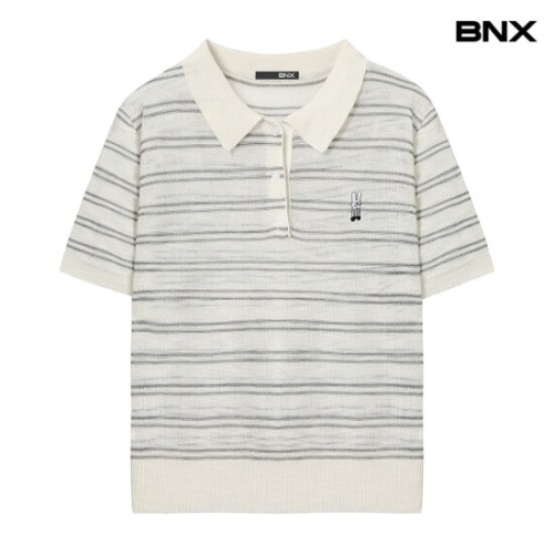 BNX 래빗 자수 단가라 니트 BX2KP022L0_이미지