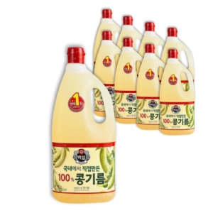CJ제일제당 백설 콩기름 1.8L (9개)