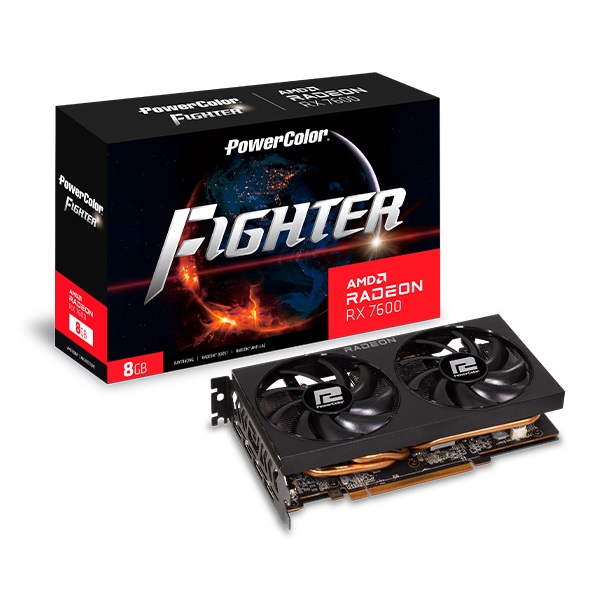 PowerColor 라데온 RX 7600 Fighter D6 8GB 대원씨티에스_이미지