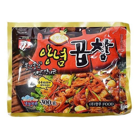 청우푸드 그린쉘 양념곱창 300g이미지입니다. 누르면 해당 게시물로 새창이동합니다.