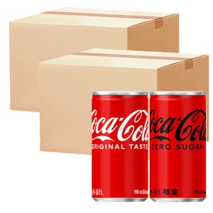 코카콜라 190ml 30개 + 코카콜라 제로 190ml 30개